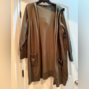 Verve Ami Olive Cardigan with Pockets